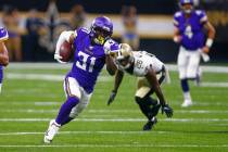 Minnesota Vikings running back Ameer Abdullah (31) carries in the first half of an NFL preseaso ...
