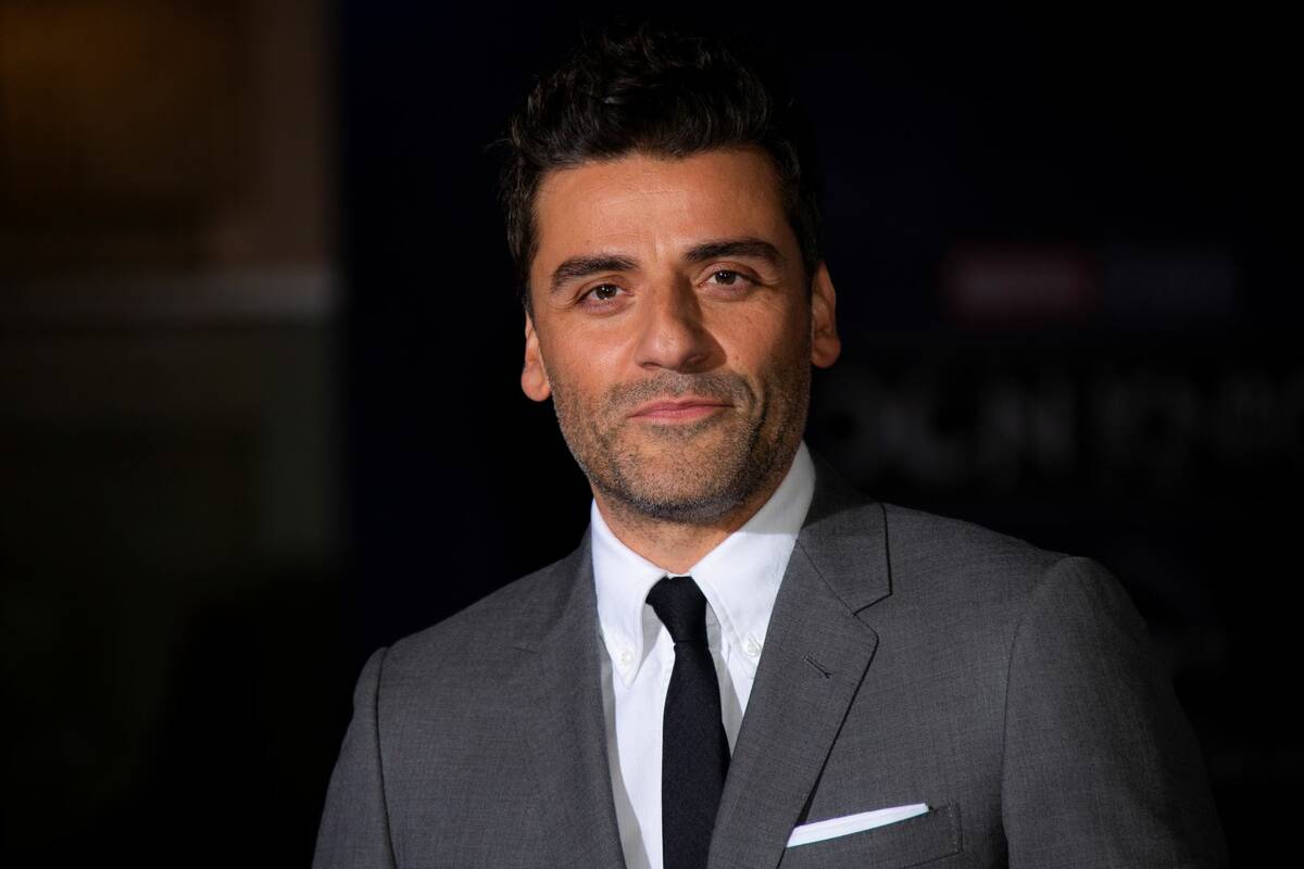 Oscar Isaac poses for photographers upon arrival for the special screening of Moon Knight at th ...