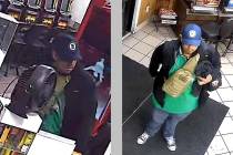Police released surveillance photos that purportedly show the suspect in a shooting on Friday, ...