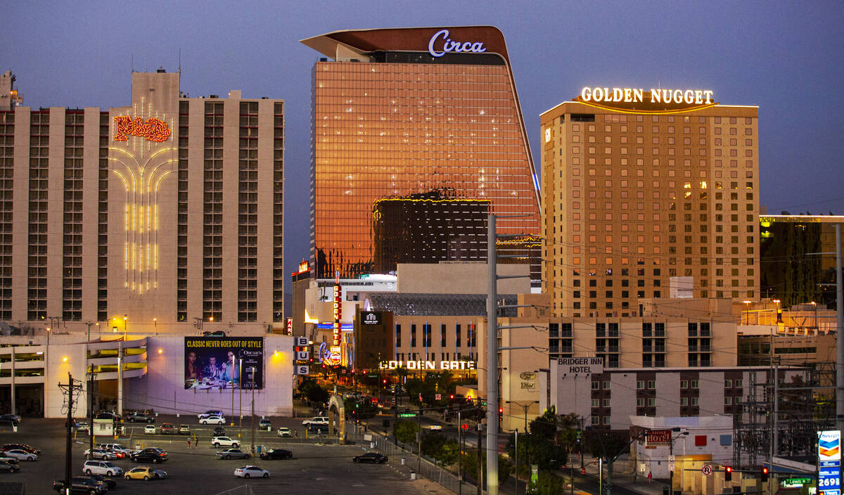 A view of Circa in downtown Las Vegas in October 2020. (Chase Stevens/Las Vegas Review-Journal) ...