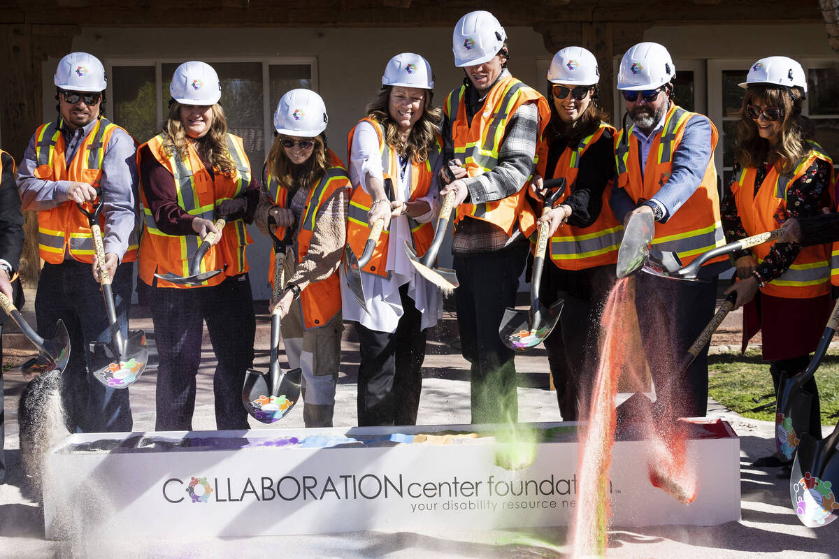 Lynda Tache, center, executive director of Collaboration Center Foundation, her son Grant, four ...