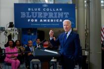 President Joe Biden delivers remarks on the economy at the Cuyahoga Community College Metropoli ...