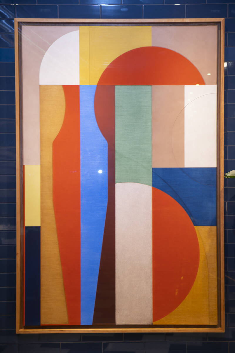 An untitled piece from Svenja Deiniger, which can be seen at the Carbone restaurant in Aria. (E ...
