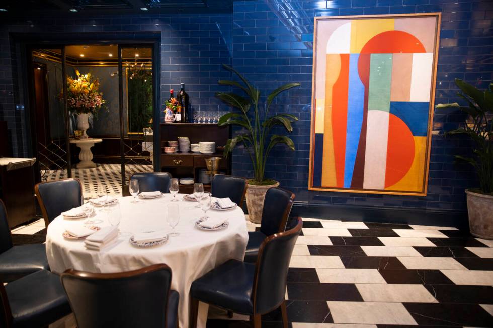 Svenja Deininger’s “Carbone” is seen at the Aria in Las Vegas. (Erik Verduzco / Las Vegas ...