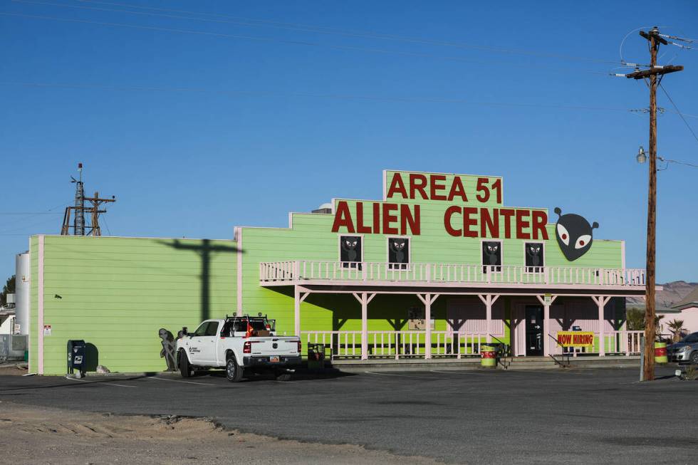 The Area 51 Alien Center in Amargosa Valley is where Nye County officers investigated Tyler Ken ...