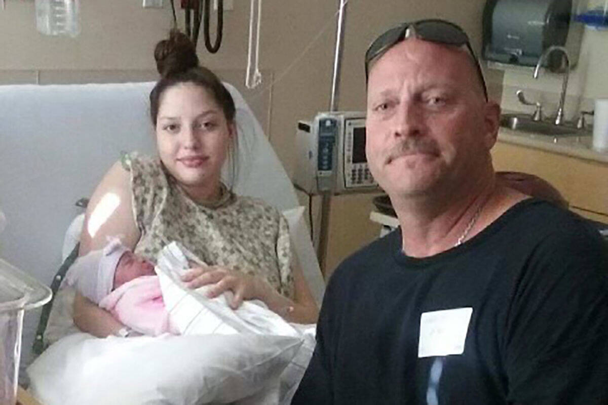 This undated photo shows Christopher Masters, right, with his daughter, Erica. Christopher Mast ...