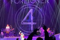 Foreigner performs at The Venetian Theatre on Friday, March 25, 2022. (John Katsilometes/Las Ve ...