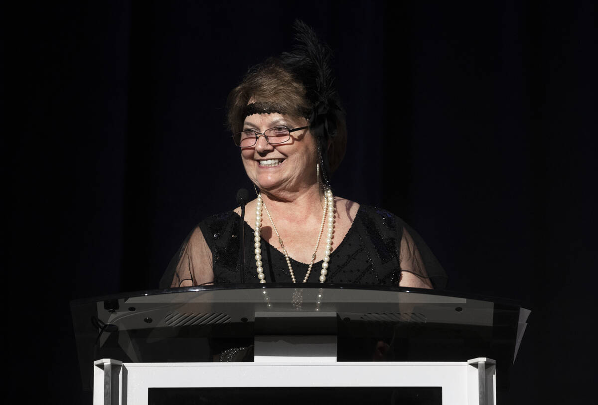 Lifetime Community Achievement Award honoree Judy Beal speaks during the 19th annual Junior Lea ...