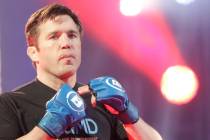 In this June 14, 2019, file photo, Chael Sonnen arrives for a bout against Brazil's Lyoto Machi ...