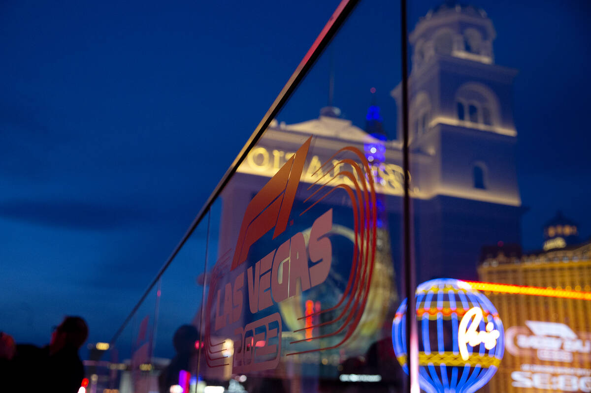 A news conference to announce Formula One racing’s Las Vegas Strip 2023 debut takes plac ...
