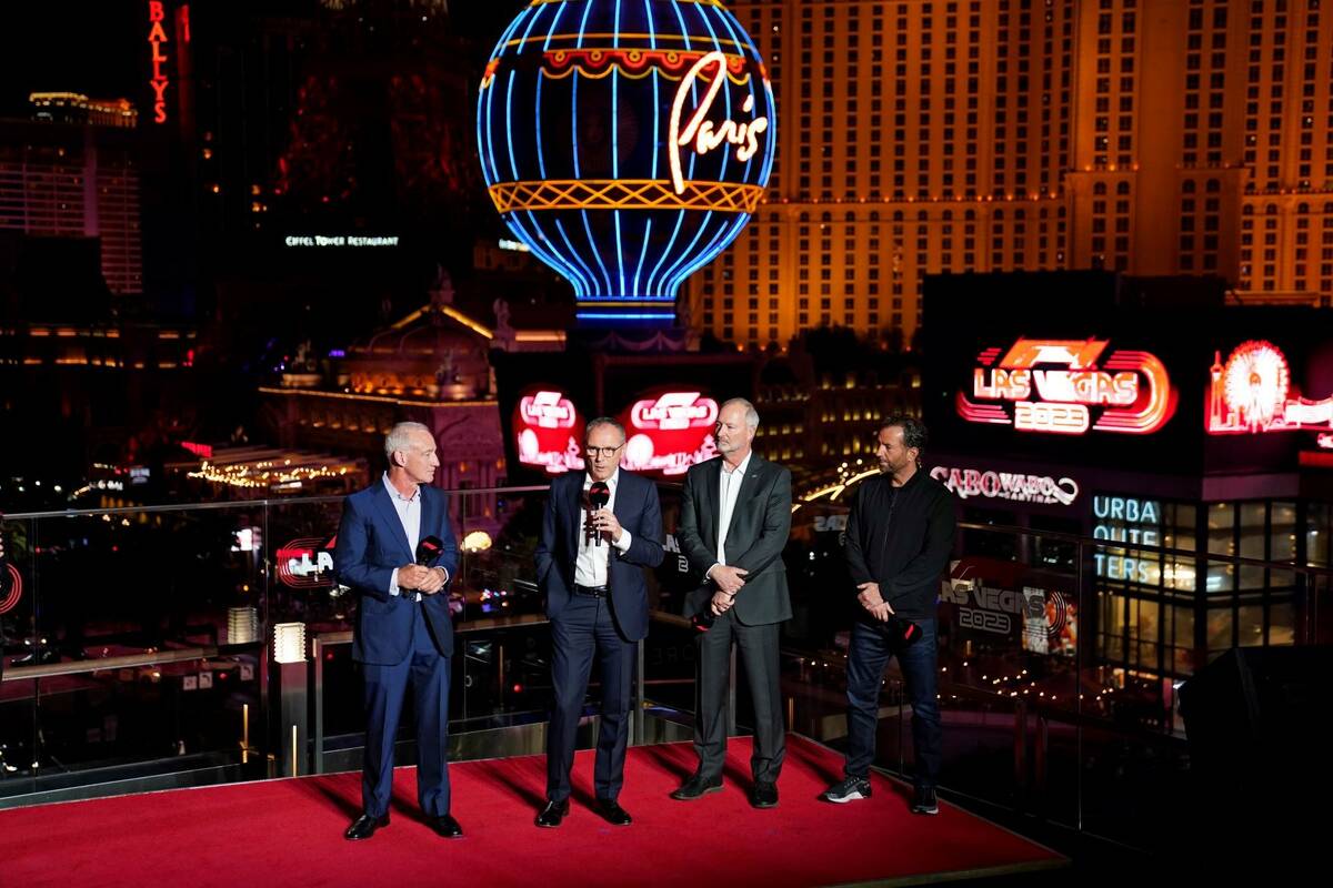 Greg Maffei, Liberty Media president and CEO; Stefano Domenicali, president and CEO of Formula ...