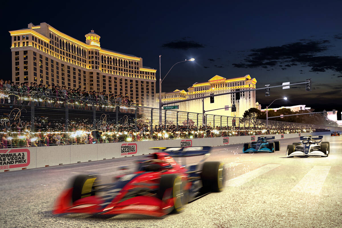 Geestelijk timmerman paars Las Vegas F1 race route focuses on central Strip | Las Vegas Review-Journal