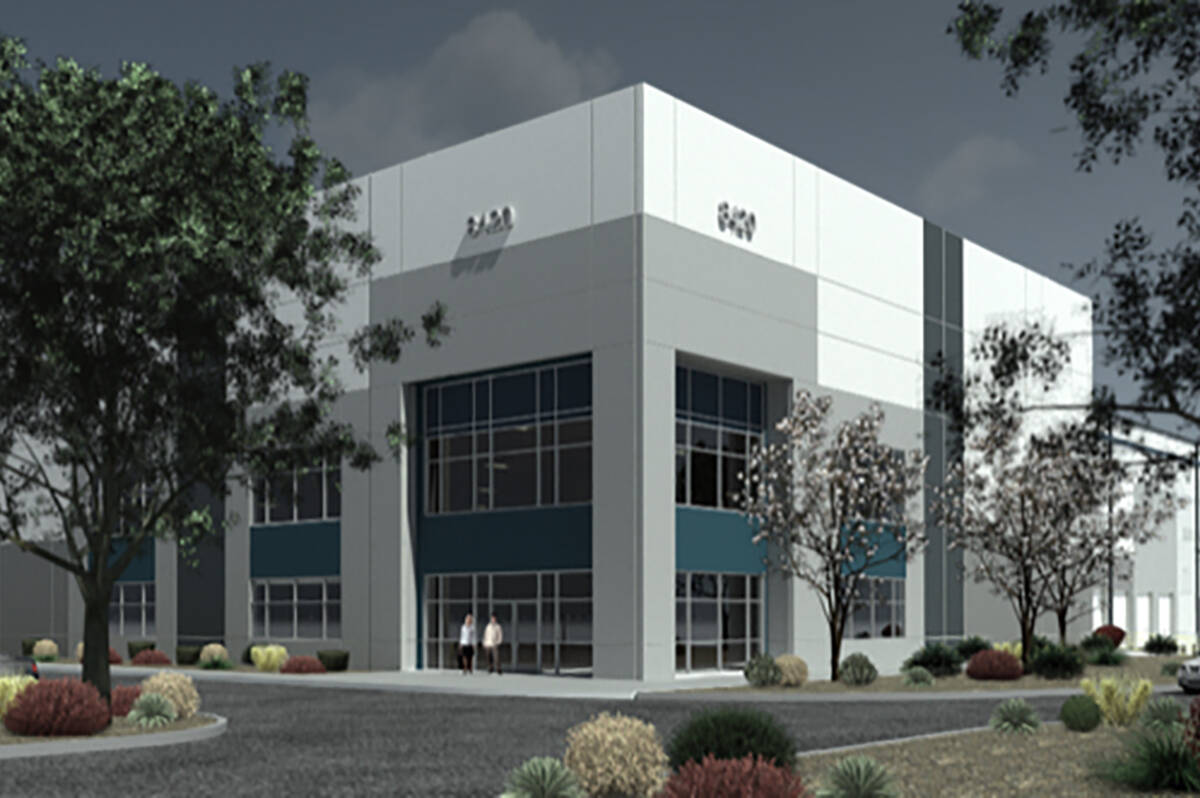 An artist's rendering of Dermody Properties' planned 664,300-square-foot distribution facility ...