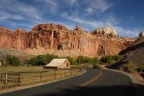 The Gifford Homestead Barn can be found along the Scenic Drive, which starts at the visitor cen ...