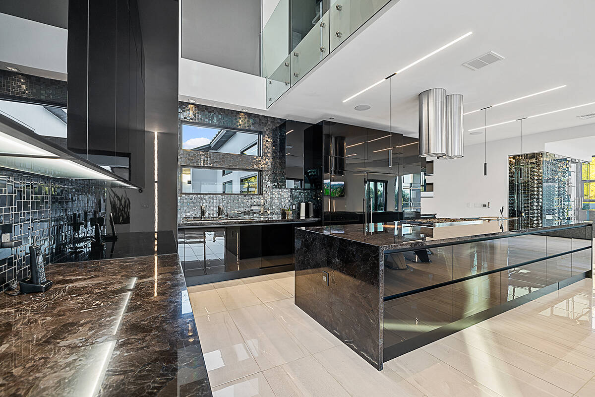 The sophisticated Italian Scavolini kitchen is a showstopper. (Napoli Group)