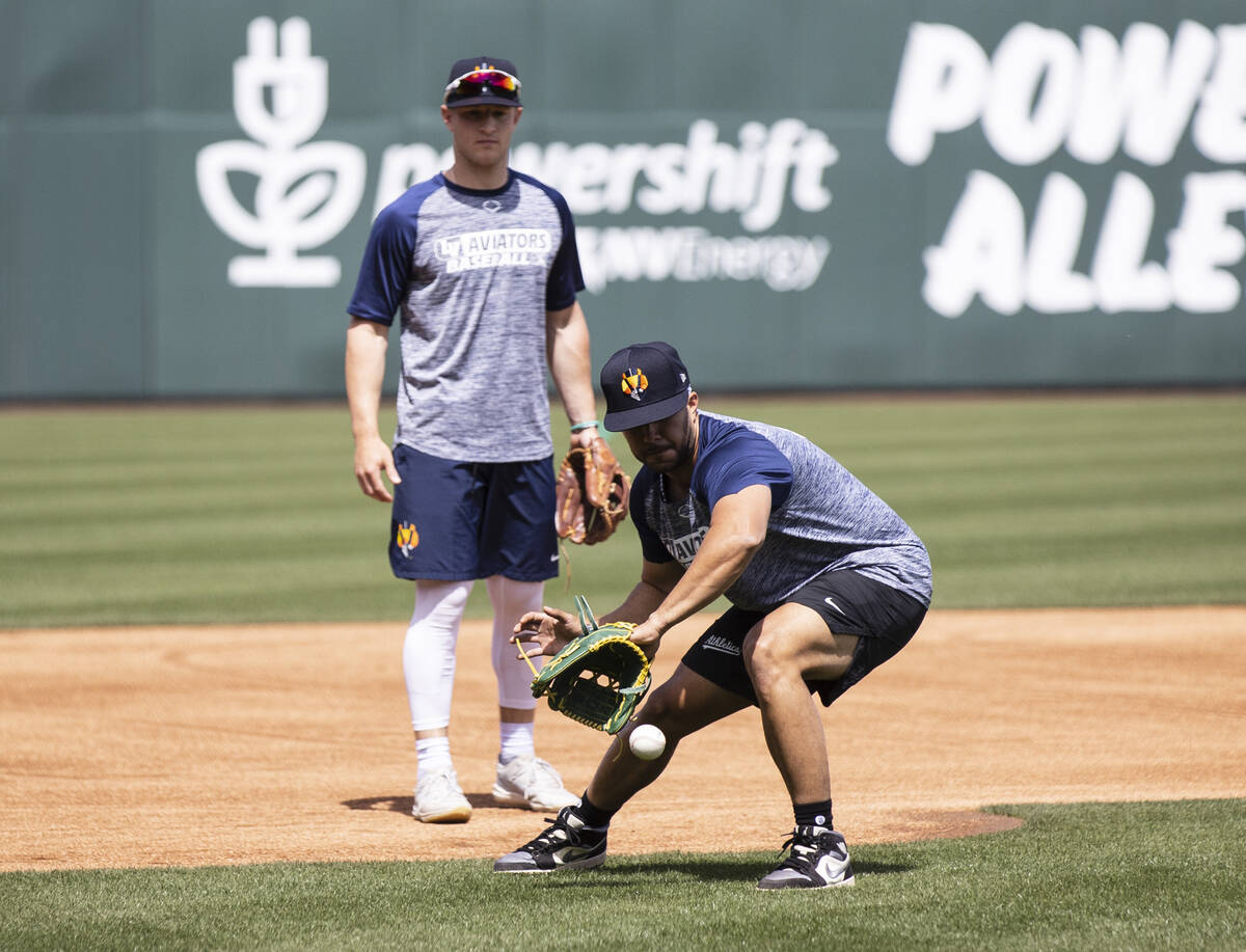 Photograph: Las Vegas Aviators catcher Shea Langliers - Las Vegas Weekly