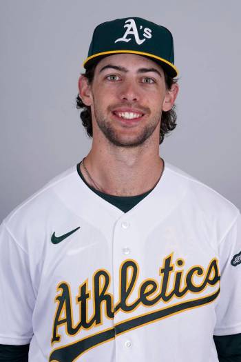 This is a 2022 photo of Mickey McDonald of the Oakland Athletics baseball team. This image refl ...
