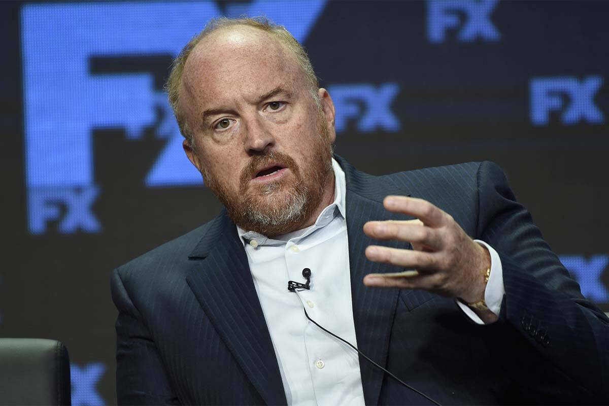 FILE - In this Aug. 9, 2017, file photo, Louis C.K., co-creator/writer/executive producer, part ...