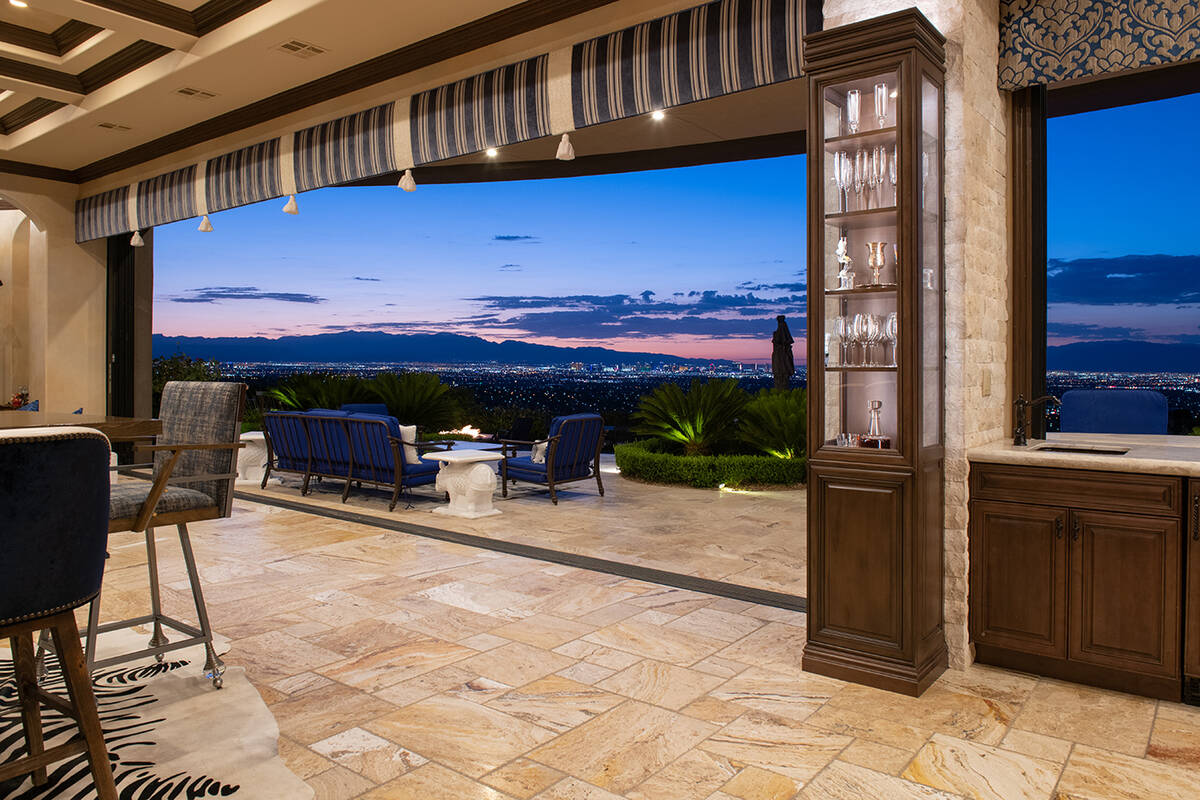 The home has views of the Las Vegas Strip. (Simply Vegas)