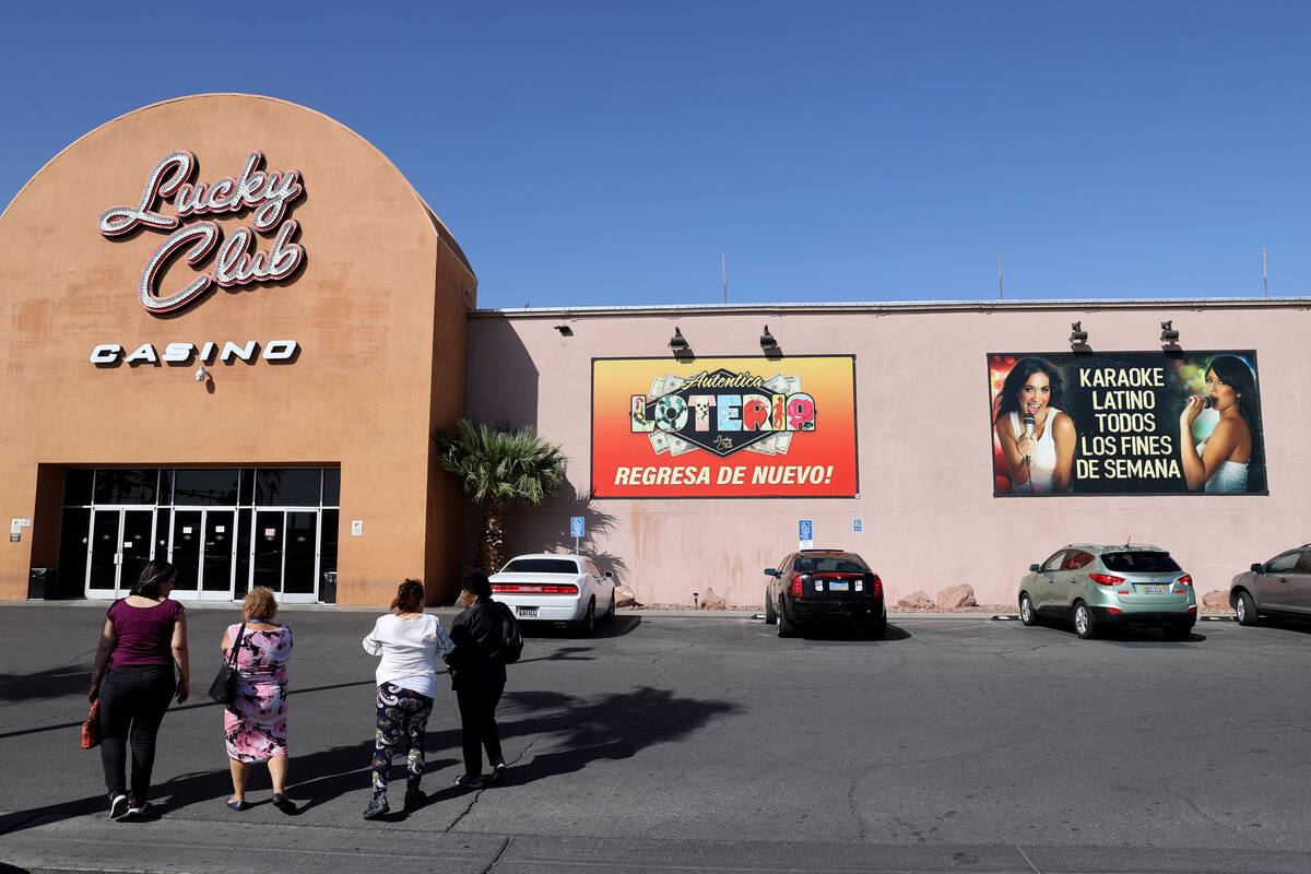 The Lucky Club at Cheyenne Avenue and Interstate 15 in North Las Vegas Wednesday, April 6, 2022 ...