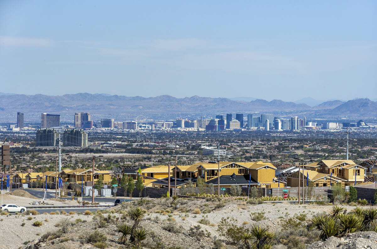 New homes under construction along West Reedpoint Drive and Desert Foothills Drive on Wednesday ...