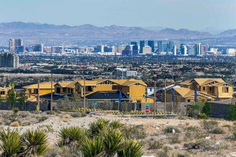 New homes under construction along West Reedpoint Drive and Desert Foothills Drive on Wednesday ...