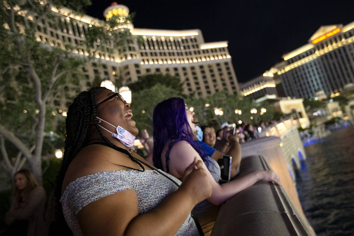 BTS fans sing along while Bellagio Fountain features songs “Butter” and “D ...
