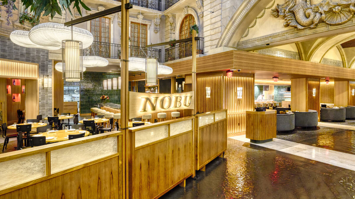 The entrance to the new Nobu at Paris Las Vegas on the Las Vegas Strip. The first Nobu on the S ...
