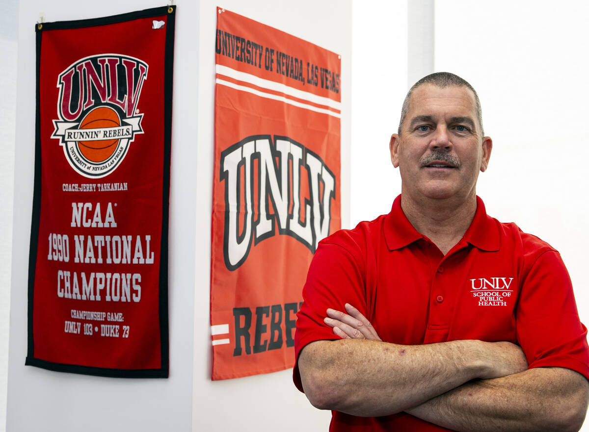 Shawn Gerstenberger, a dean of the School of Public Health at UNLV, poses for a photo on Friday ...