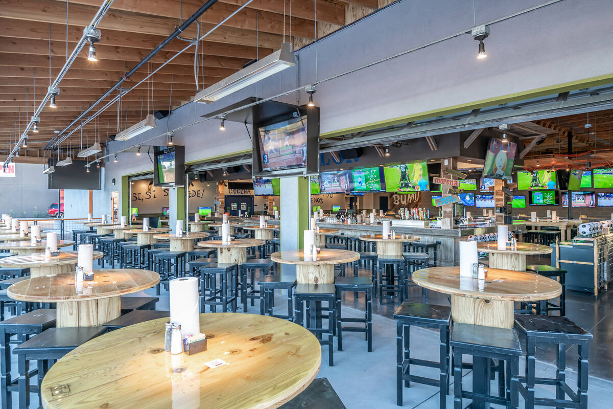 The interior of the Ojos Locos Sports Cantina in Tucson, Ariz. The company is partnering with L ...
