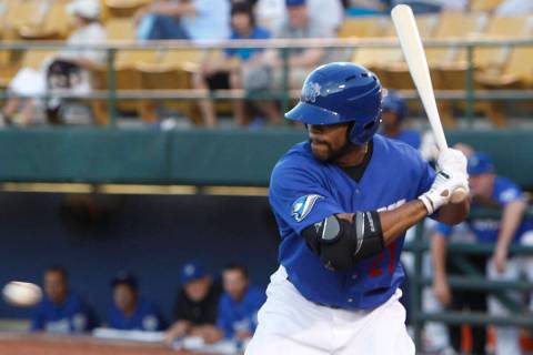 In this June 13, 2011, file photo, Las Vegas 51s baseball player Eric Thames takes a turn at ba ...