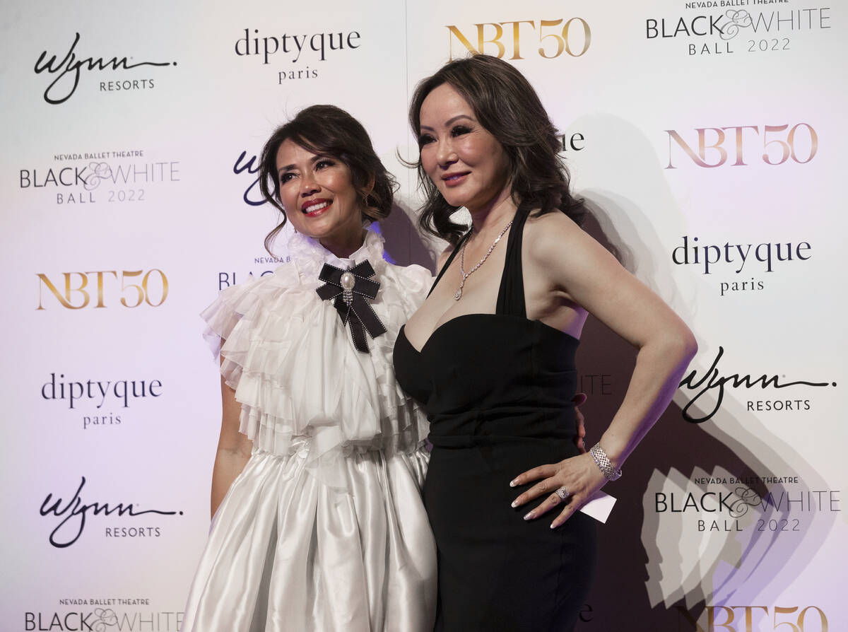 Gwen Gotangco-Kornblau, left, and Dr. Kate Zhong pose for a photo during Nevada Ballet Theatre& ...