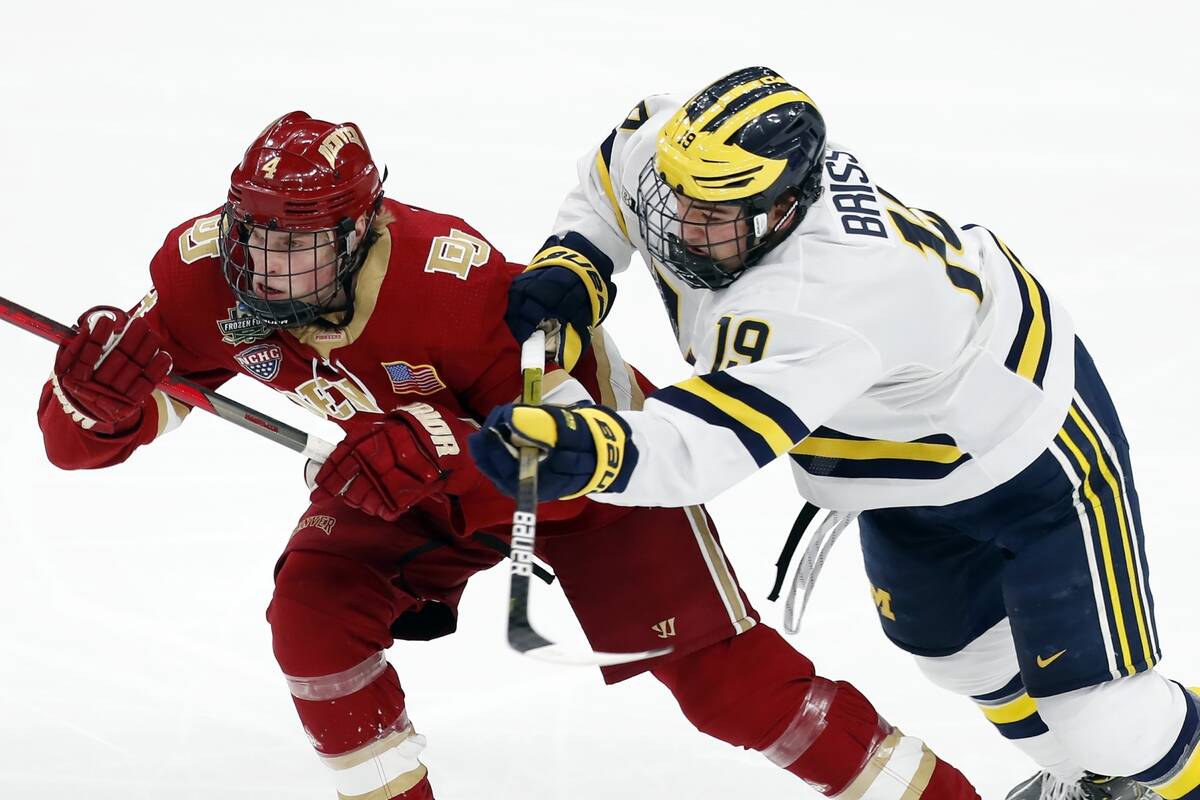 Brendan Brisson dari Golden Knights bersiap untuk debut Silver Knights