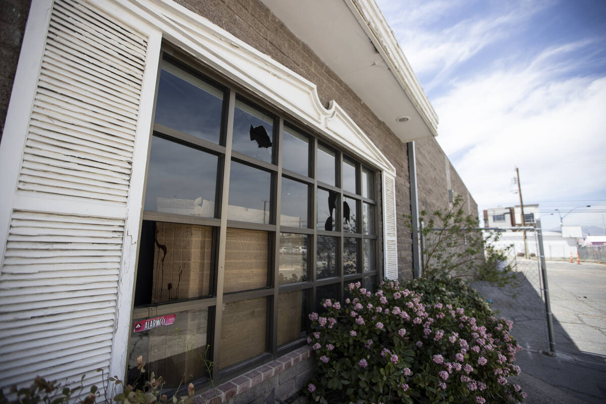 A vacant building at 1200 S. 3rd St., formerly Ideal Office Equipment store in Las Vegas, is se ...