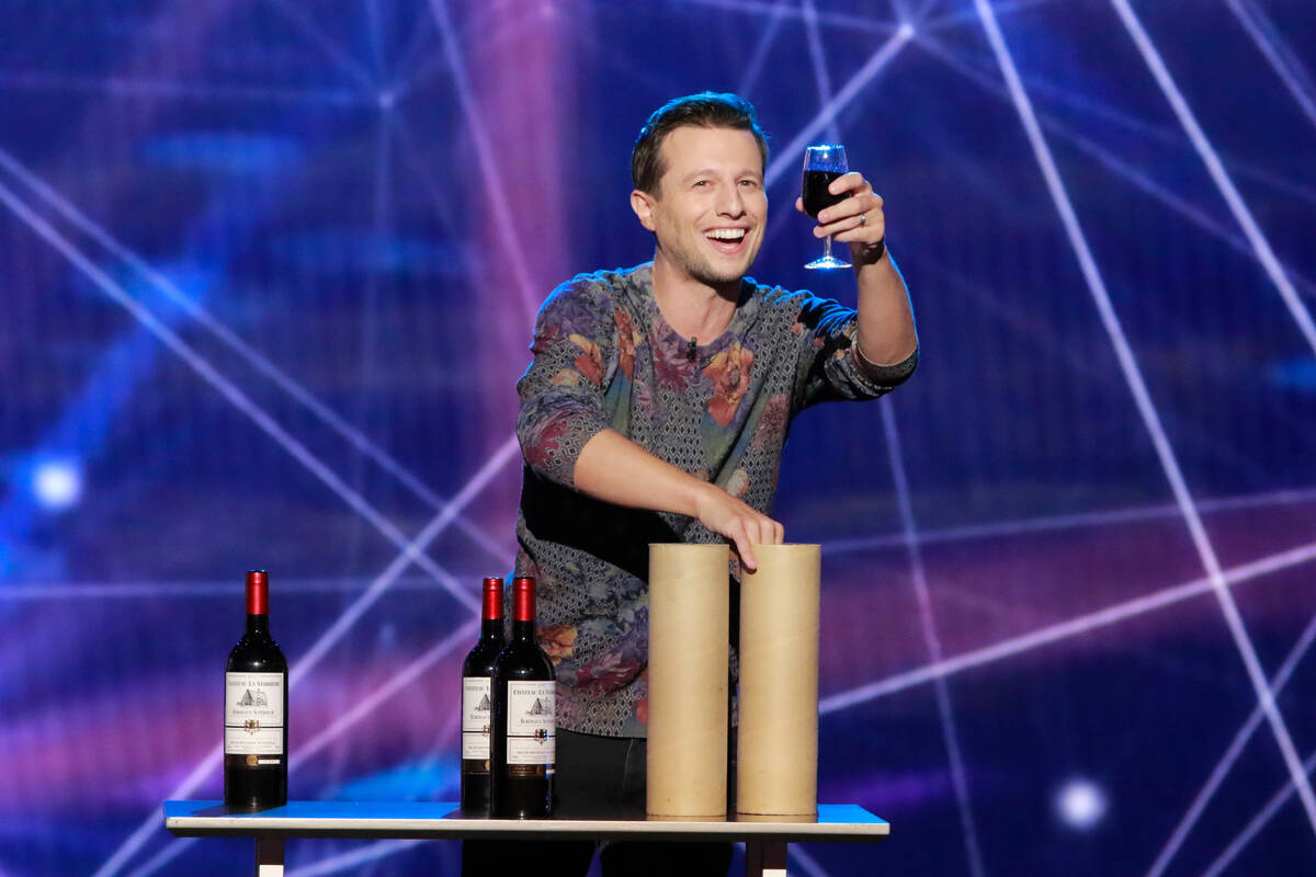 Linq headliner Mat Franco is shown during a taping of "Live with Kelly and Ryan" at Paris Theat ...