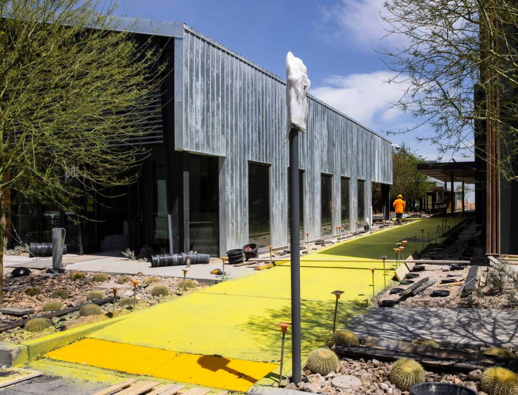 The first phase of UnCommons, a mixed-use project on South Durango Drive just south of the 215 ...