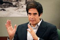 FILE - llusionist David Copperfield appears in court in Las Vegas on April 24, 2018. The Nevada ...