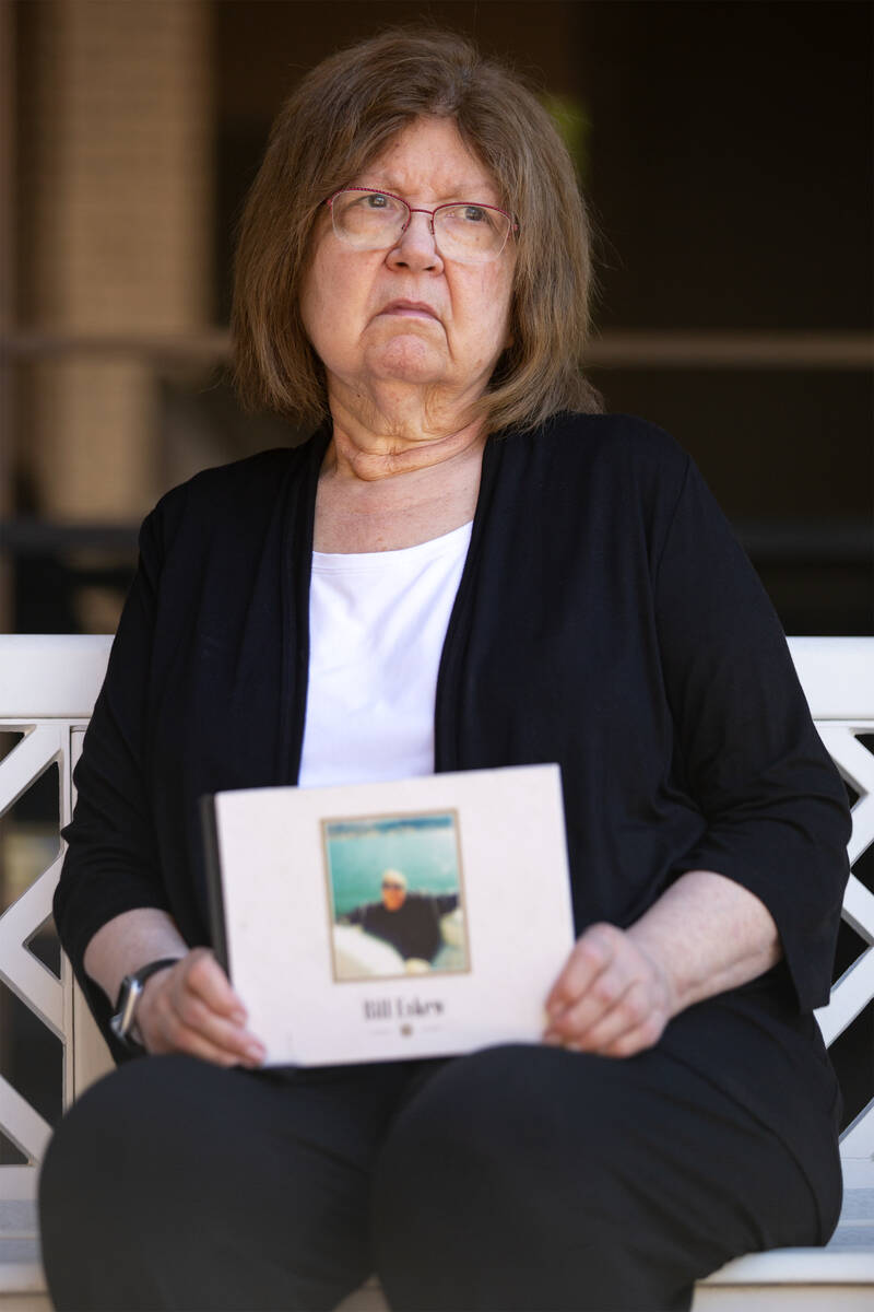 Sandy Eskew poses for a portrait at the Las Vegas Review-Journal office on Friday, April 15, 20 ...