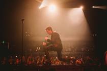 Brandon Flowers of The Killers is shown at the Chelsea at the Cosmopolitan of Las Vegas on Sund ...