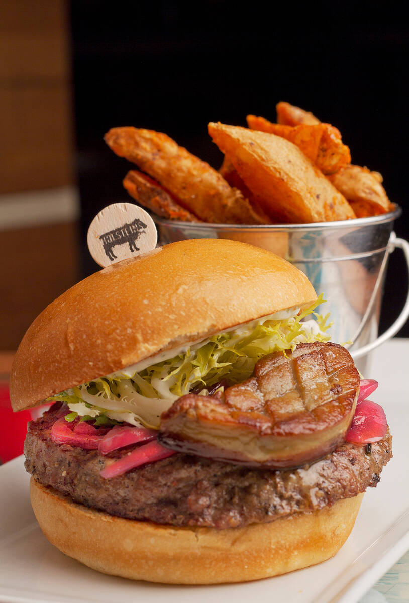 Prime grade beef and foie gras elevate the Billionaire Burger at Holsteins Shakes and Buns in T ...