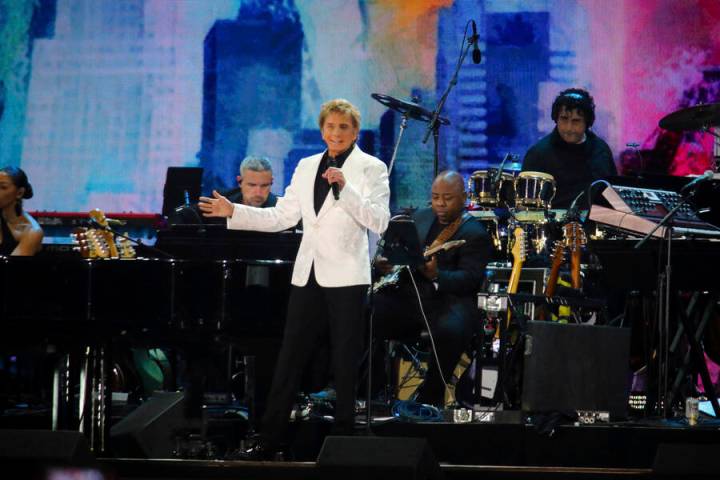 Barry Manilow performs at We Love NYC: The Homecoming Concert at The Great Lawn in Central Park ...