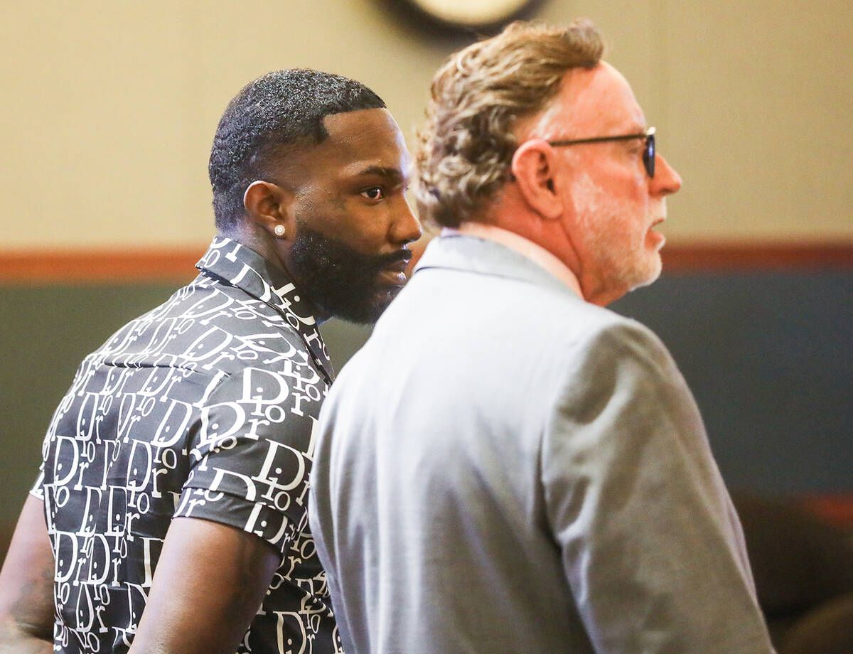 Sidney Deal, left, and his defense attorney, Robert Langford, right, at Deal’s sentencing hea ...