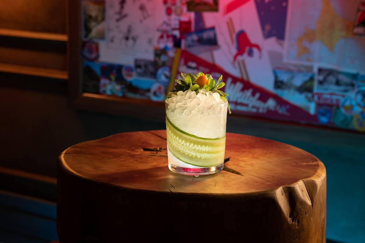 A gin-based Southside Snowplow is from the House Classics portion of the cocktail menu at The S ...