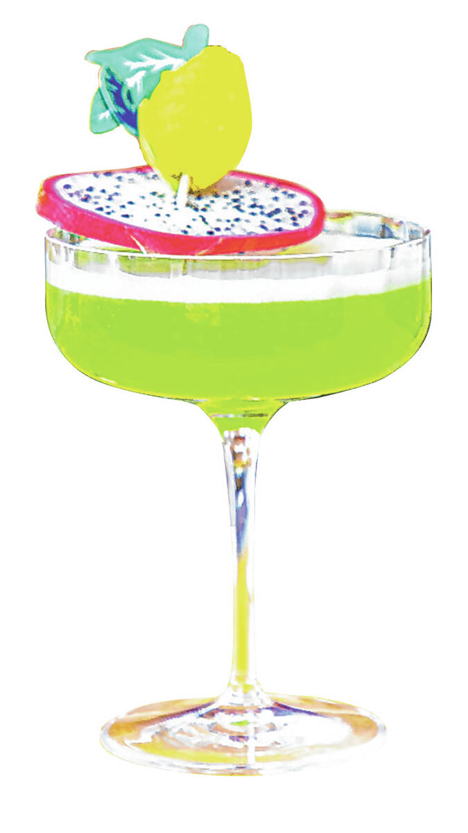 The Post Melon from Rhumbar Tropical Ultra Lounge delivers a twist on a classic Midori Sour. (T ...