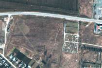 This satellite image provided by Maxar Technologies on Thursday, April 21, 2022 shows an overvi ...