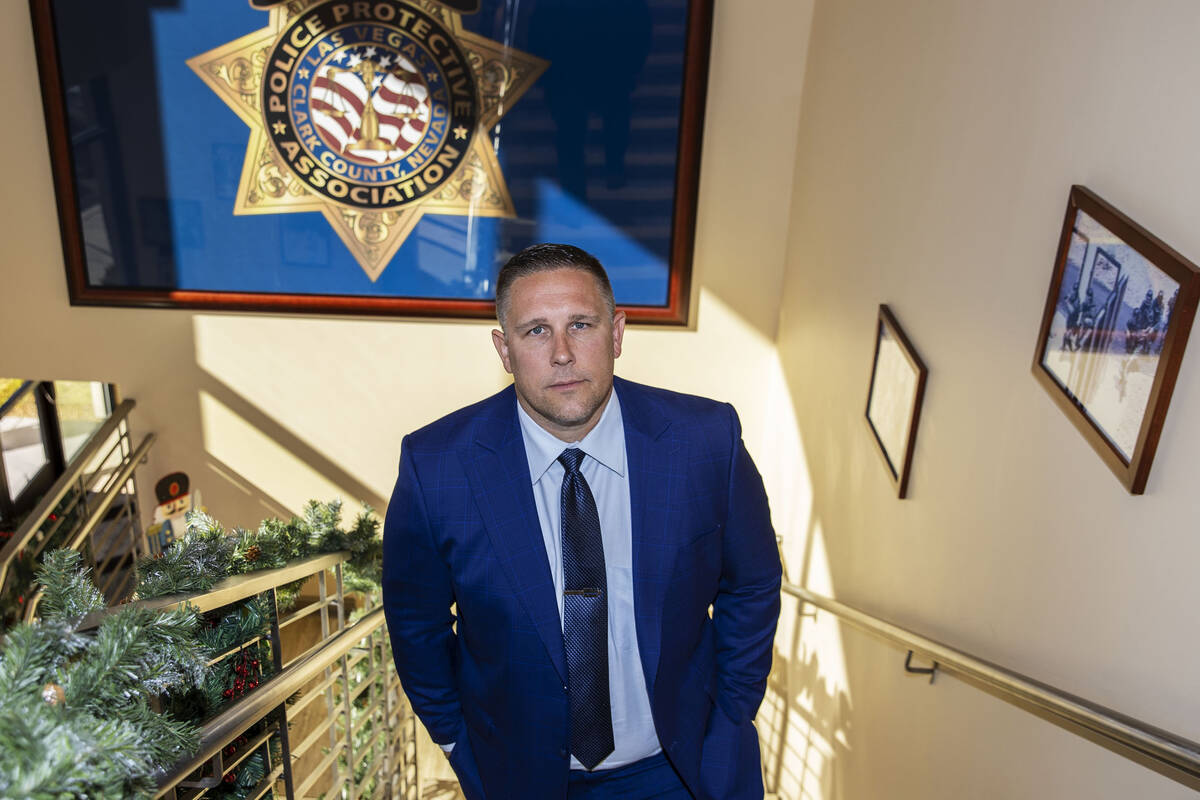 This Nov. 19, 2020, file photo shows Steve Grammas, president of Las Vegas Police Protective As ...