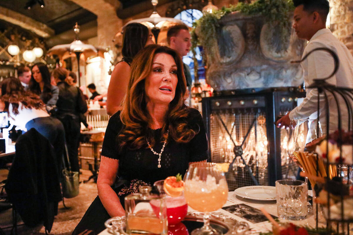 Lisa Vanderpump speaks to the Review-Journal at a meet-and-greet event at her new restaurant Va ...