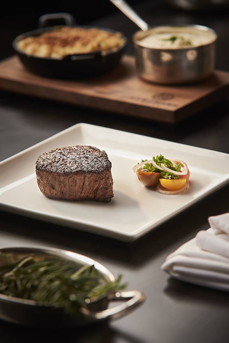 The Mother's Day 2022 menu at Hawthorn Grill in the JW Marriott in Las Vegas includes a beef fi ...