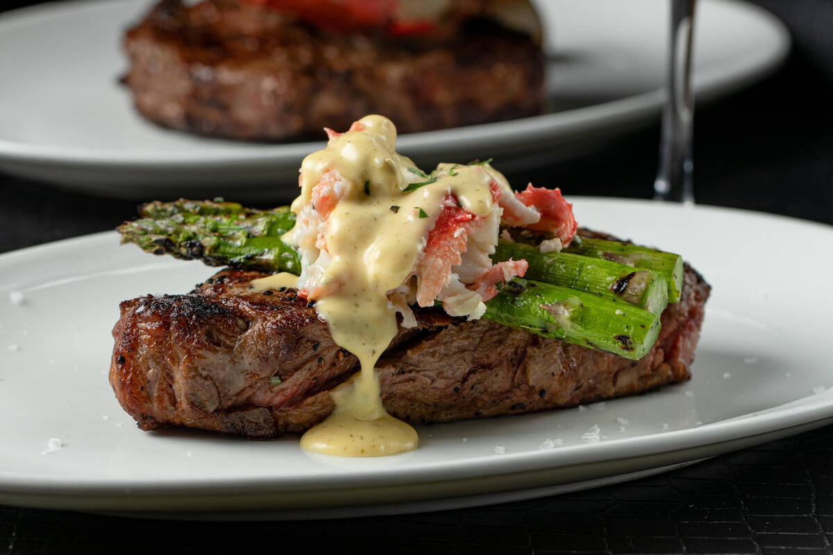 Filet Oscar with lobster cream sauce is among the specials being served for Mother's Day 2022 a ...