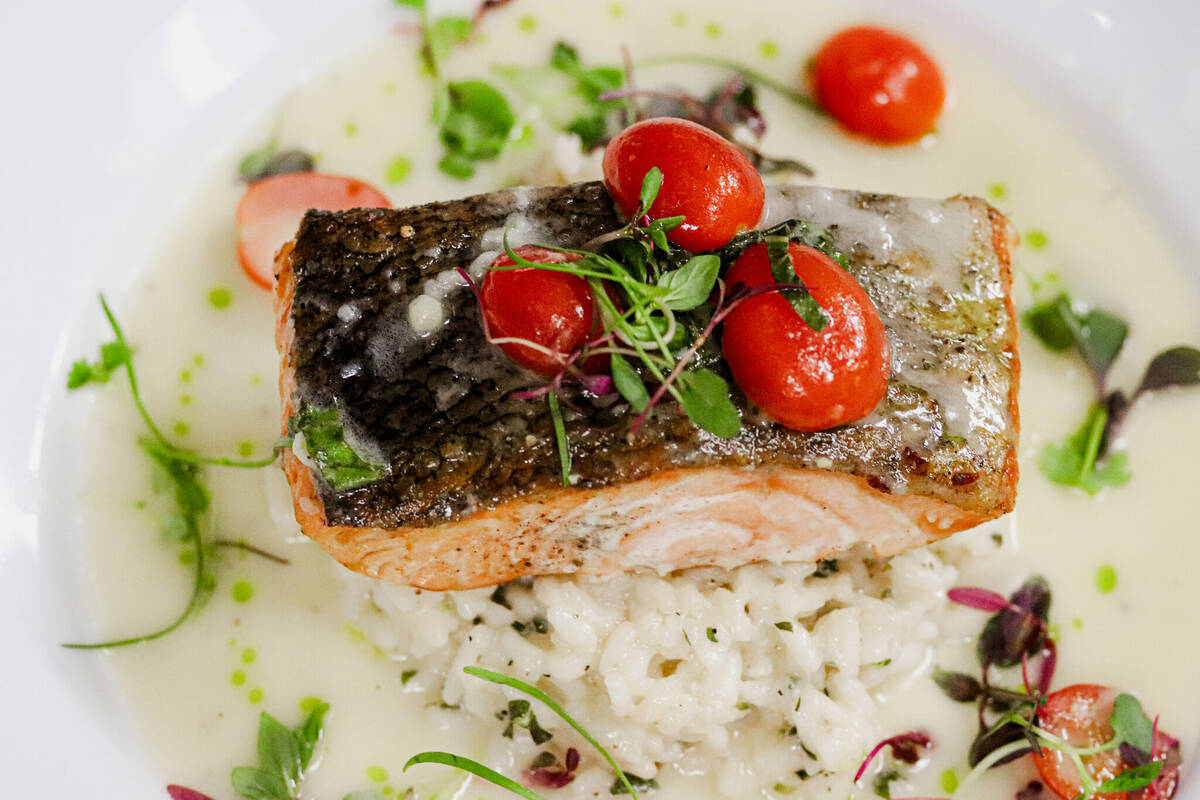 Scottish salmon marechiaro is one of the main course choices from the Mother's Day 2022 prix fi ...